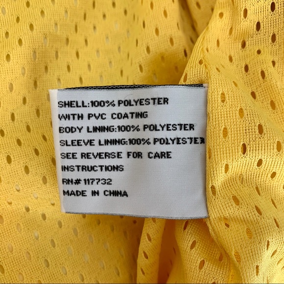 ZeroXposur Yellow Light Hooded Rain Jacket Size M - Picture 8 of 9